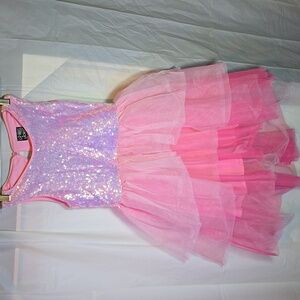 Girls Sequin and Tulle Party Dress